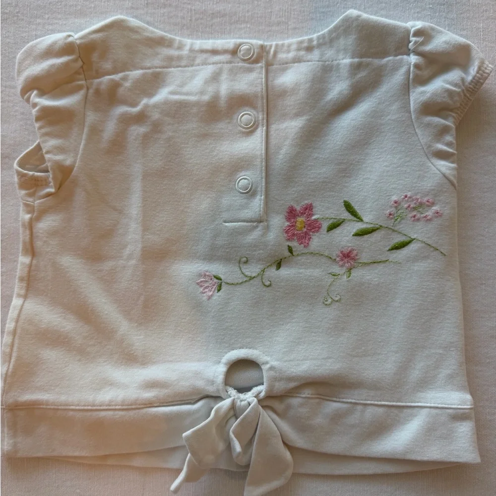 Gymboree Spring Florals Pink Pants and 2 Tops Vintage 3-6 6-12 months